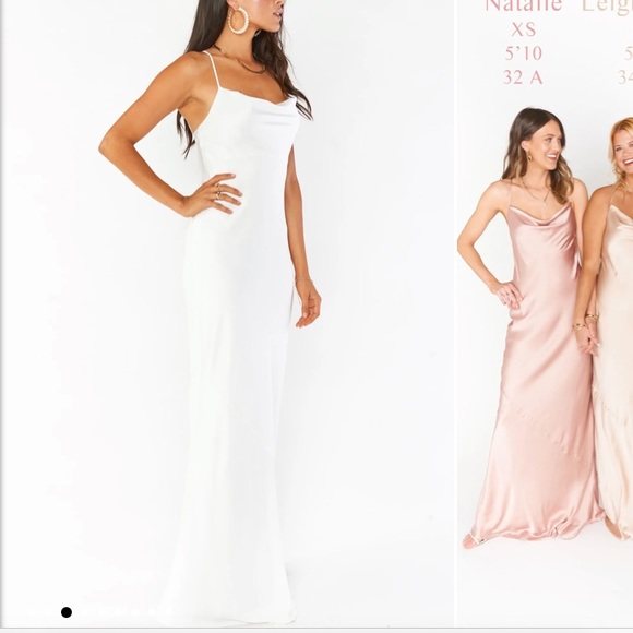 Show me your mumu Tuscany maxi slip silk wedding dress - Picture 5 of 6